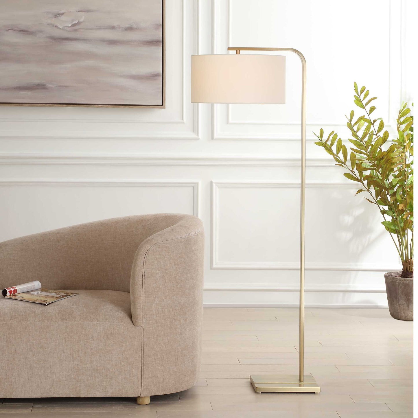 Laight - Floor Lamp - Antique Brass