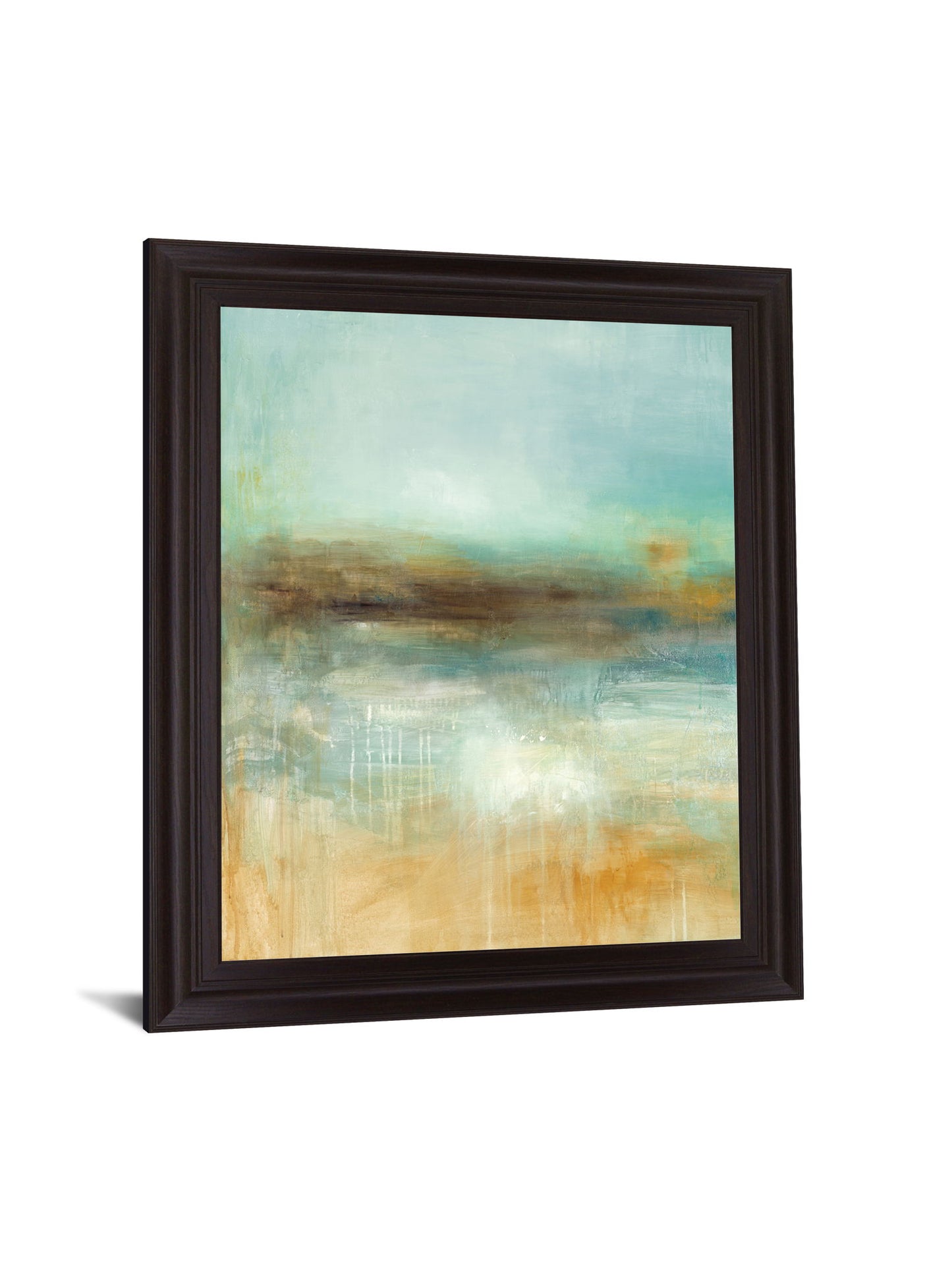 Mist Over Dunes - 28" x 34" Framed Wall Art - Light Blue