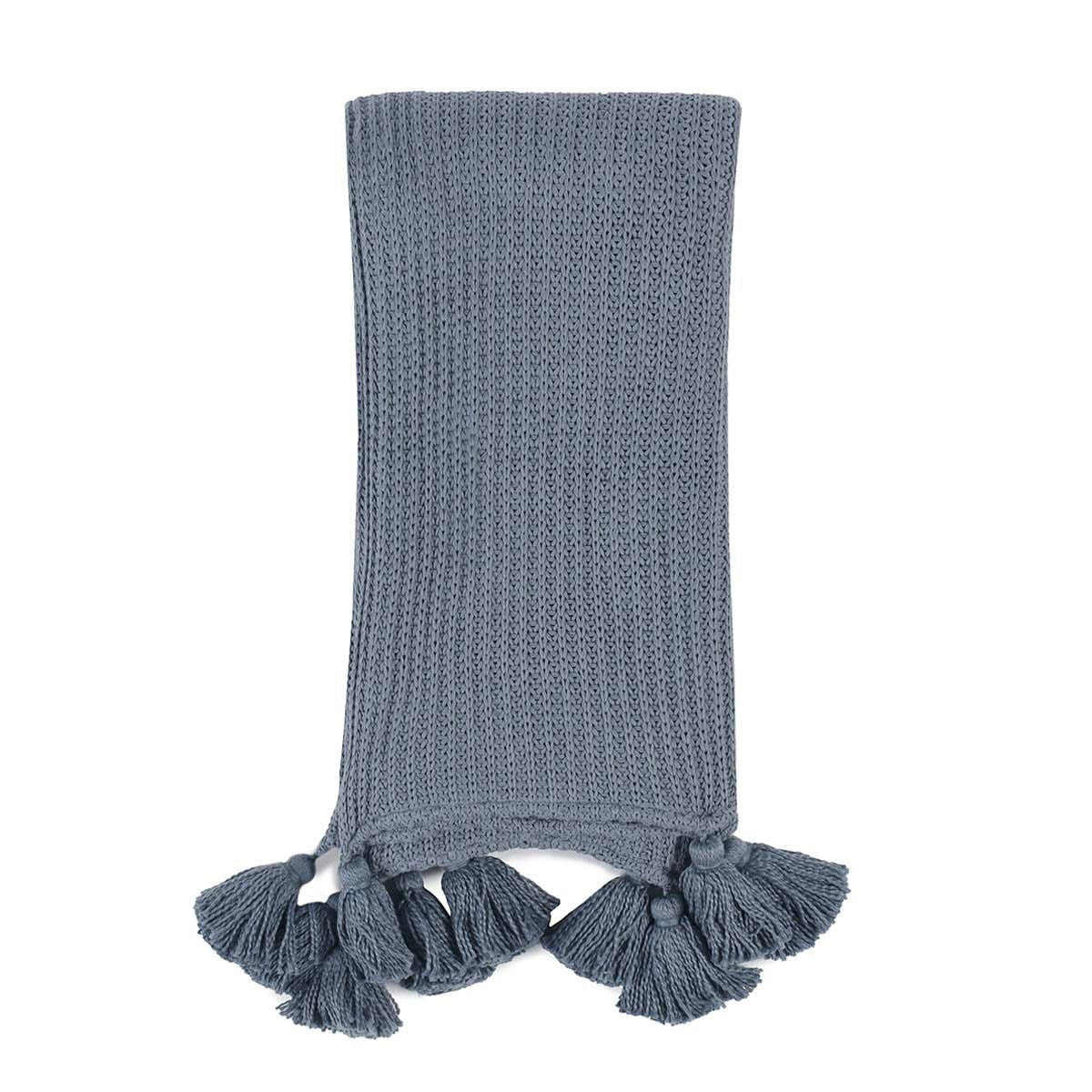 Throws - TC Veda Throw - Sea Fog Blue