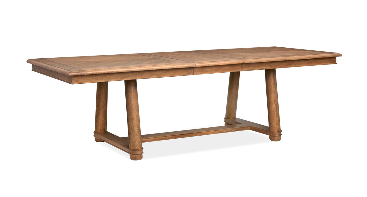 Woodward - Trestle Extendable Dining Table Set