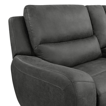 Saber - Modular LHF Power Motion Recliner - Texas Granite