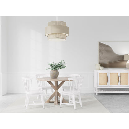 Rosalie - Round Dining Table Base - Natural