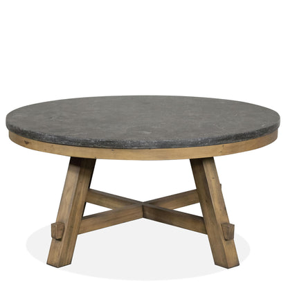 Weatherford - Round Coffee Table Top - Bluestone