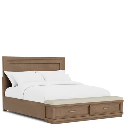Cascade - Queen / King Storage Bed Rails - Casual Mink