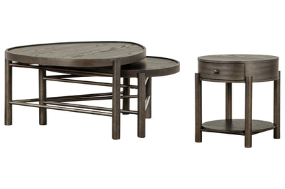 Hadleigh - Shaped Nesting Cocktail Table Set
