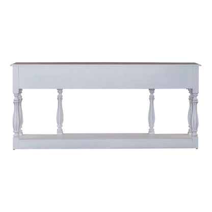 Magnolia Manor - 3 Drawer Hall Console Table - Antique White