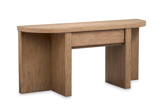 Hayden - Demilune Sofa Table - Golden Oat