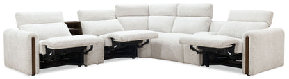 MS - Anaheim Seven-Piece Power Sectional - White