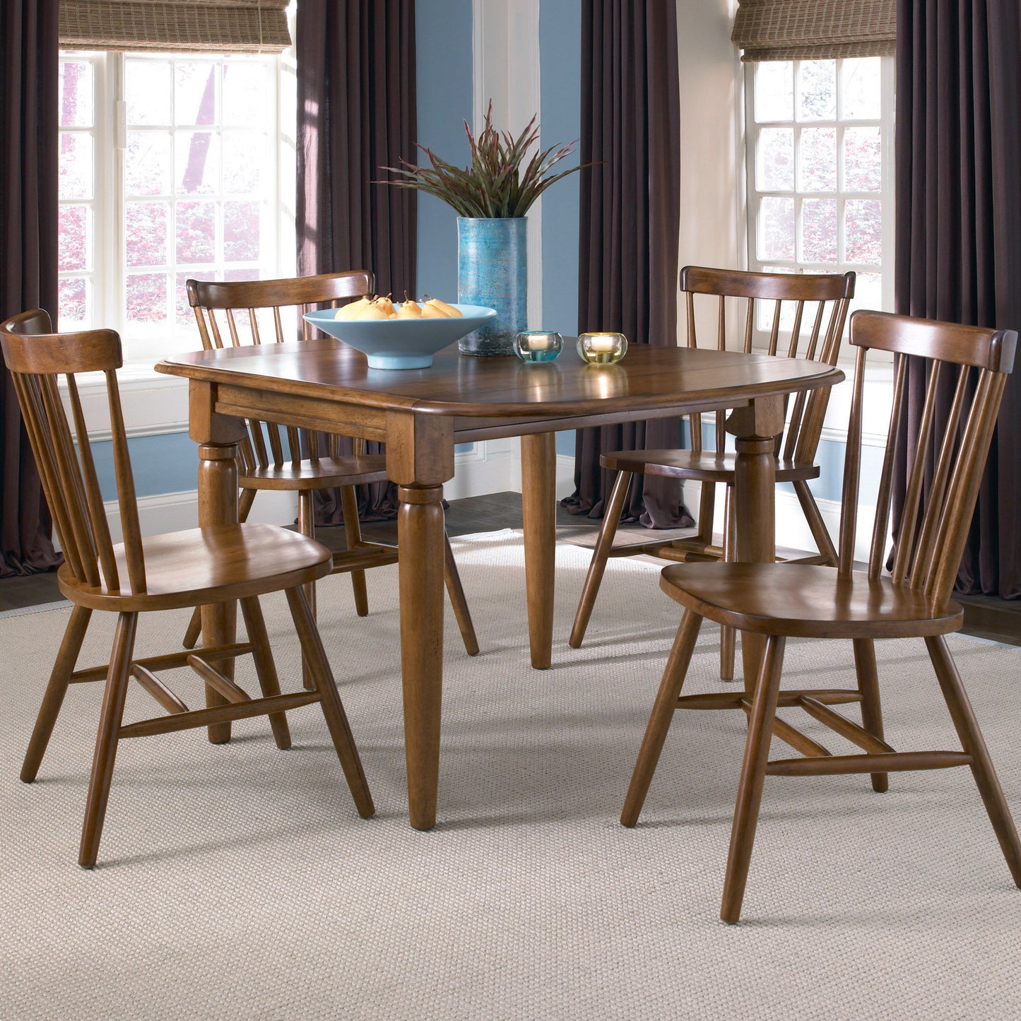 Creations - 5 Piece Drop Leaf Set - Dark Brown