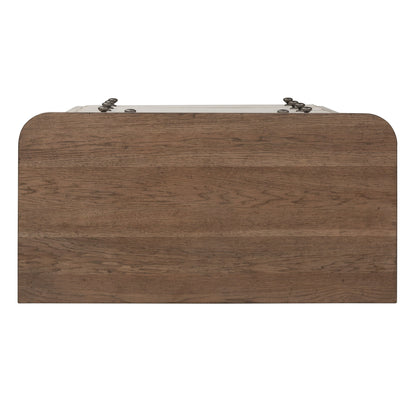 Farmhouse Reimagined - 5 Drawer Chest - Antique White / Chestnut Tops