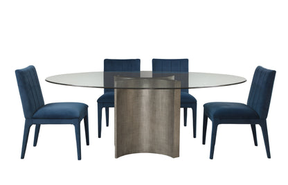 Symmetry - Dining Table Base - Silver