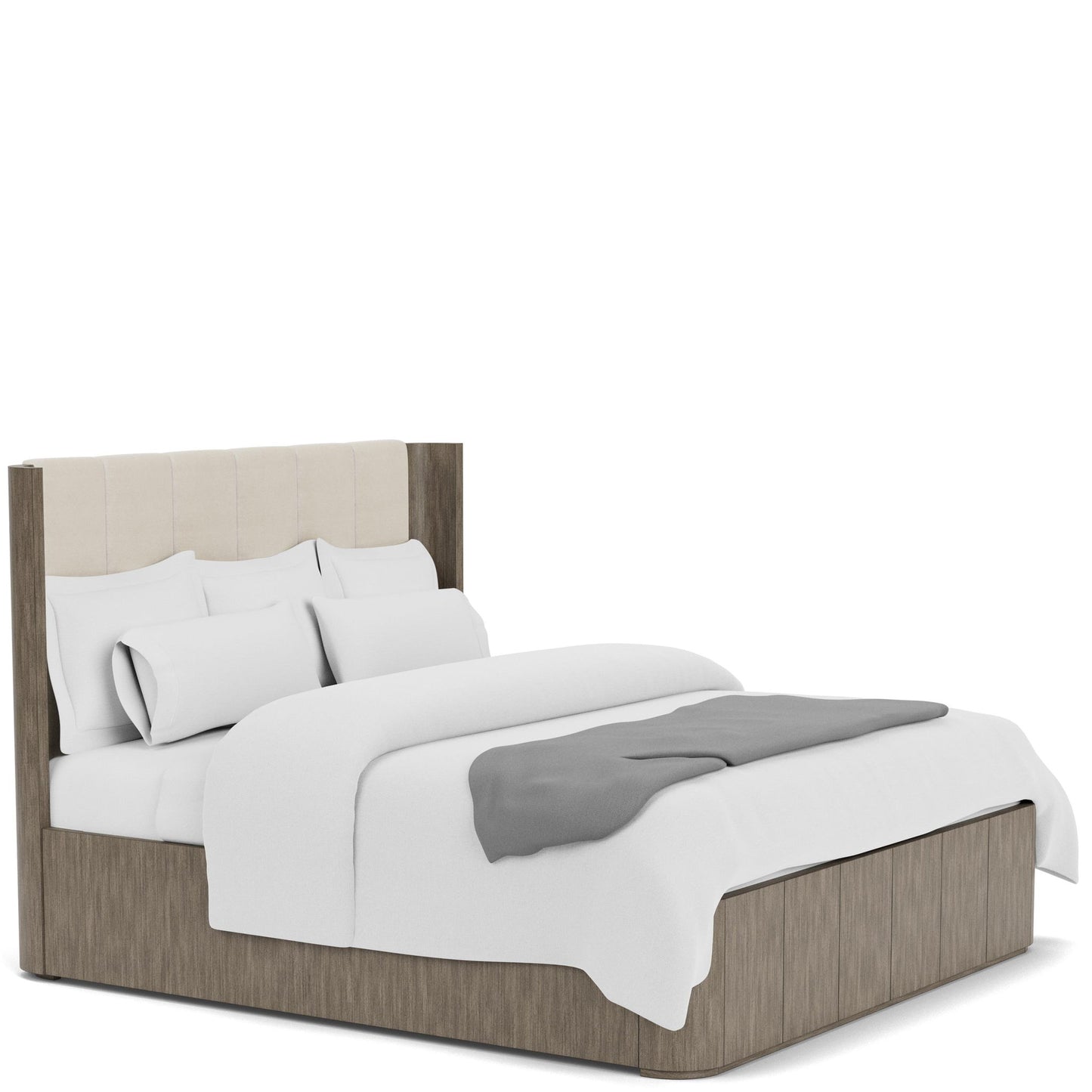 Sariel - Queen Shelter Footboard - Dark Brown