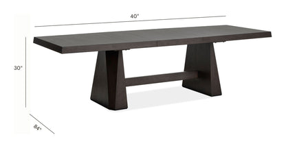 Tauren - Extendable Double Pedestal Dining Table - Coffee Bean