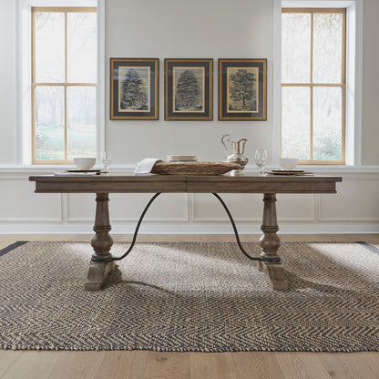 Americana Farmhouse - Trestle Table Base - Dusty Taupe