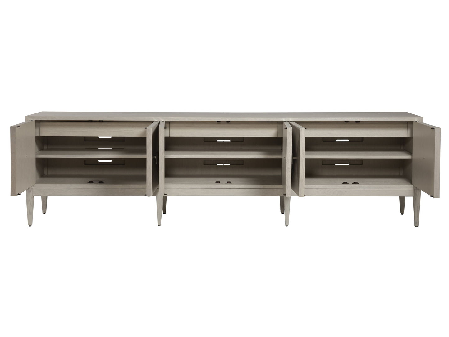 Signature Designs - Logan Convertible Long Media Console/Buffet - Gray