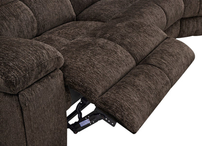 Bronco - Manual Left Arm Facing Recliner - Plush Umber