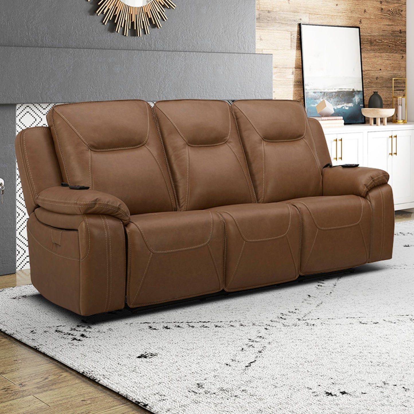 Callihan - Sofa P3 & ZW - York Butternut