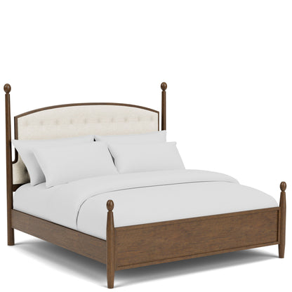 Calhoun - Queen Upholstered Footboard - Whiskey Oak