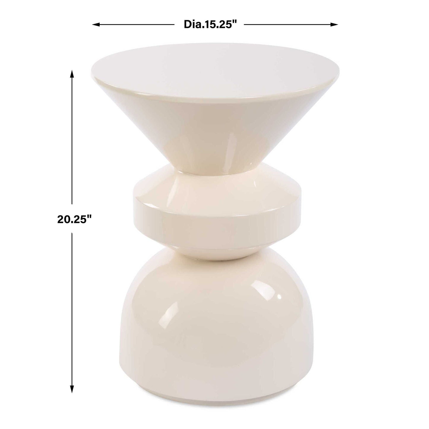 Lyford - Modern Accent Table - White