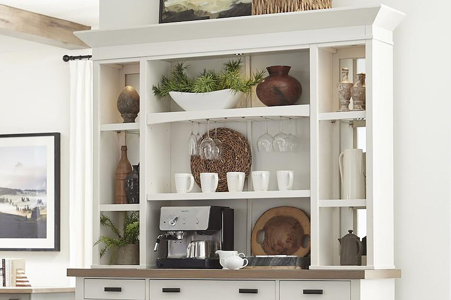 Americana Modern Dining - Display Hutch - Cotton