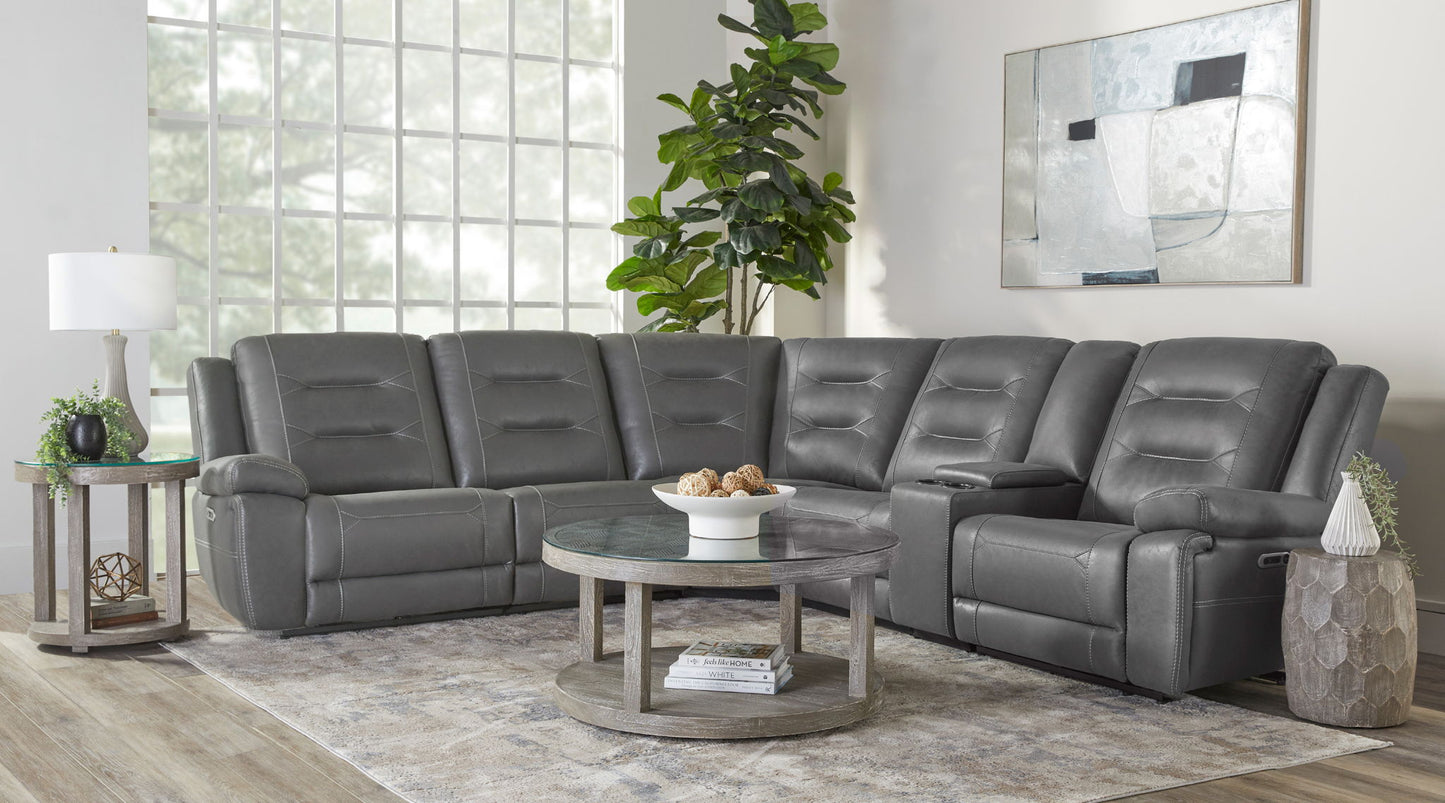 Caldwell - Power Right Arm Facing Recliner - Tahoe Charcoal