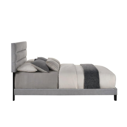 Asher - 5/0 Queen Headboard, Footboard, And Slats - Smoke