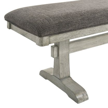 Hallendale - Upholstered Dining Bench - Gravel Wash