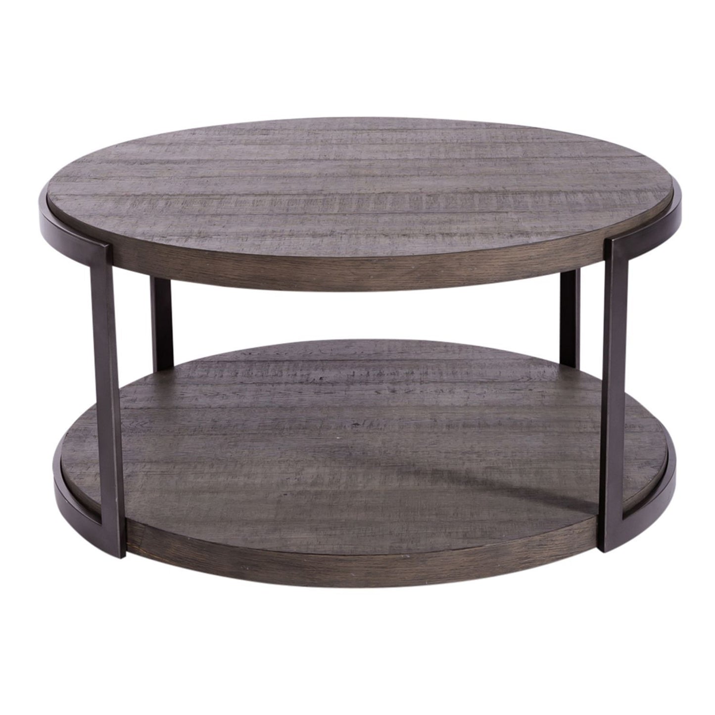 Modern View - Round Cocktail Table Base - Gauntlet Gray