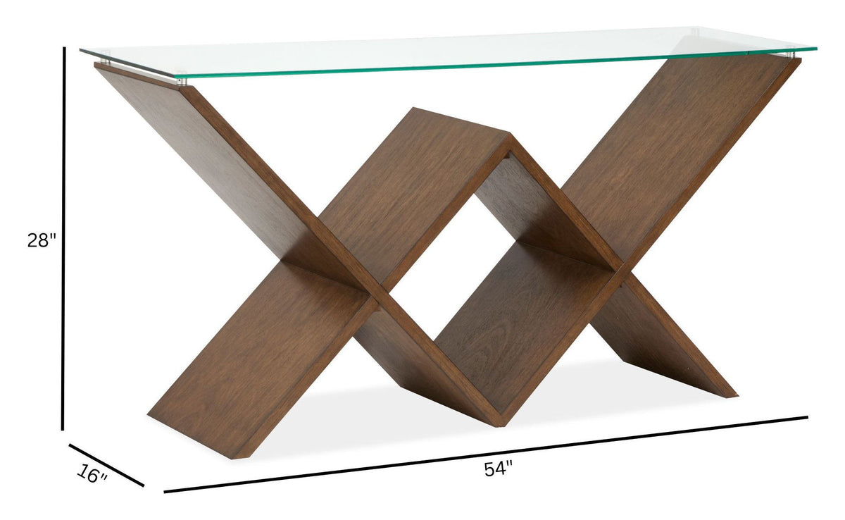 Vector - Rectangular Sofa Table - Russet