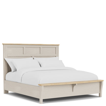 Glenndale - King Footboard - Aged White / Wheat