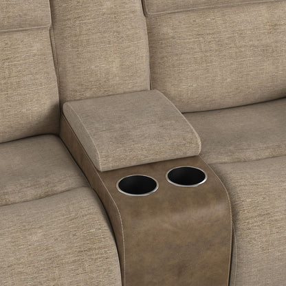 Hornet - 3 Piece Sectional Set With Console And 2 Recliners