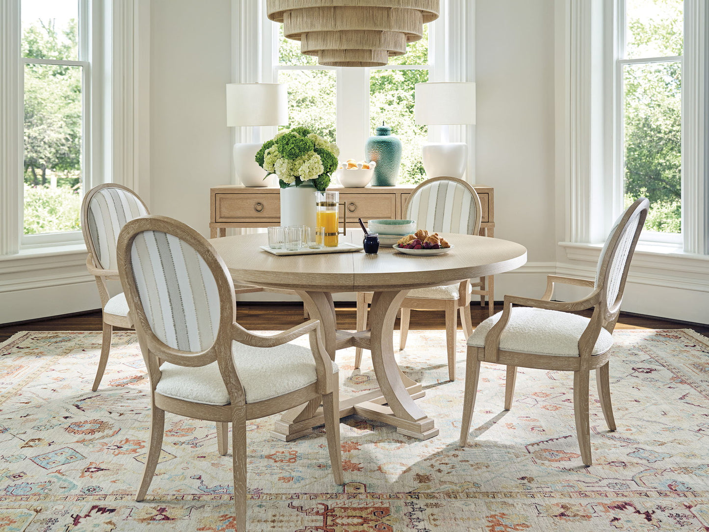 Sunday Morning - Brewster Round Dining Table - Beige