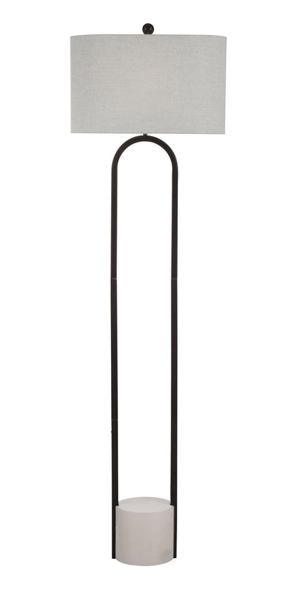 Middlefield - Floor Lamp - Gray / Black