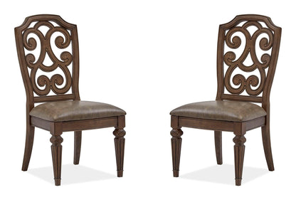 Durango - Wood Dining Side Chair With Upholstered Seat (Set of 2) - Willadeene Brown