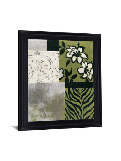 Verdant Mélange - 28" x 34" Framed Wall Art - Green
