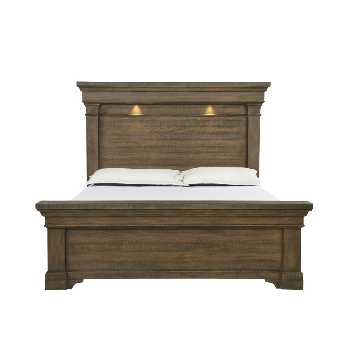 Augusta - 5/0-6/6 Queen/King Storage Side Rails - Rustic Brown