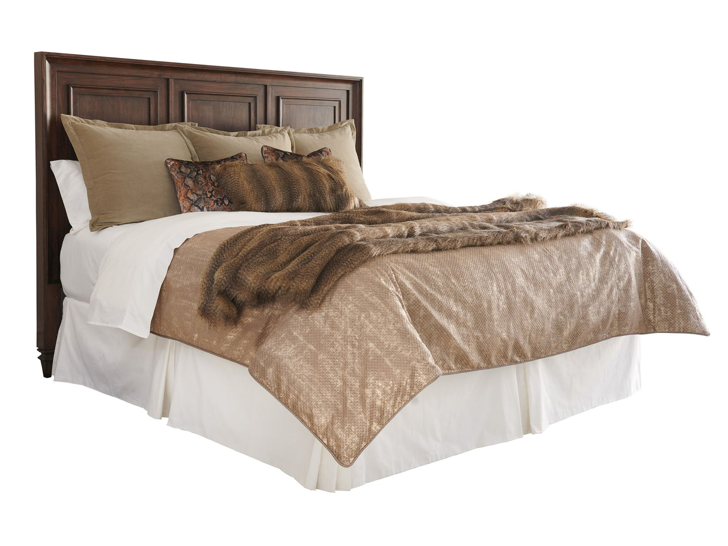 Silverado - Walnut Creek Wood Panel Headboard 6/6 King - Dark Brown