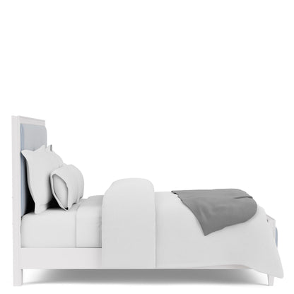 Rosalie - Queen Upholstered Headboard - Blue / White