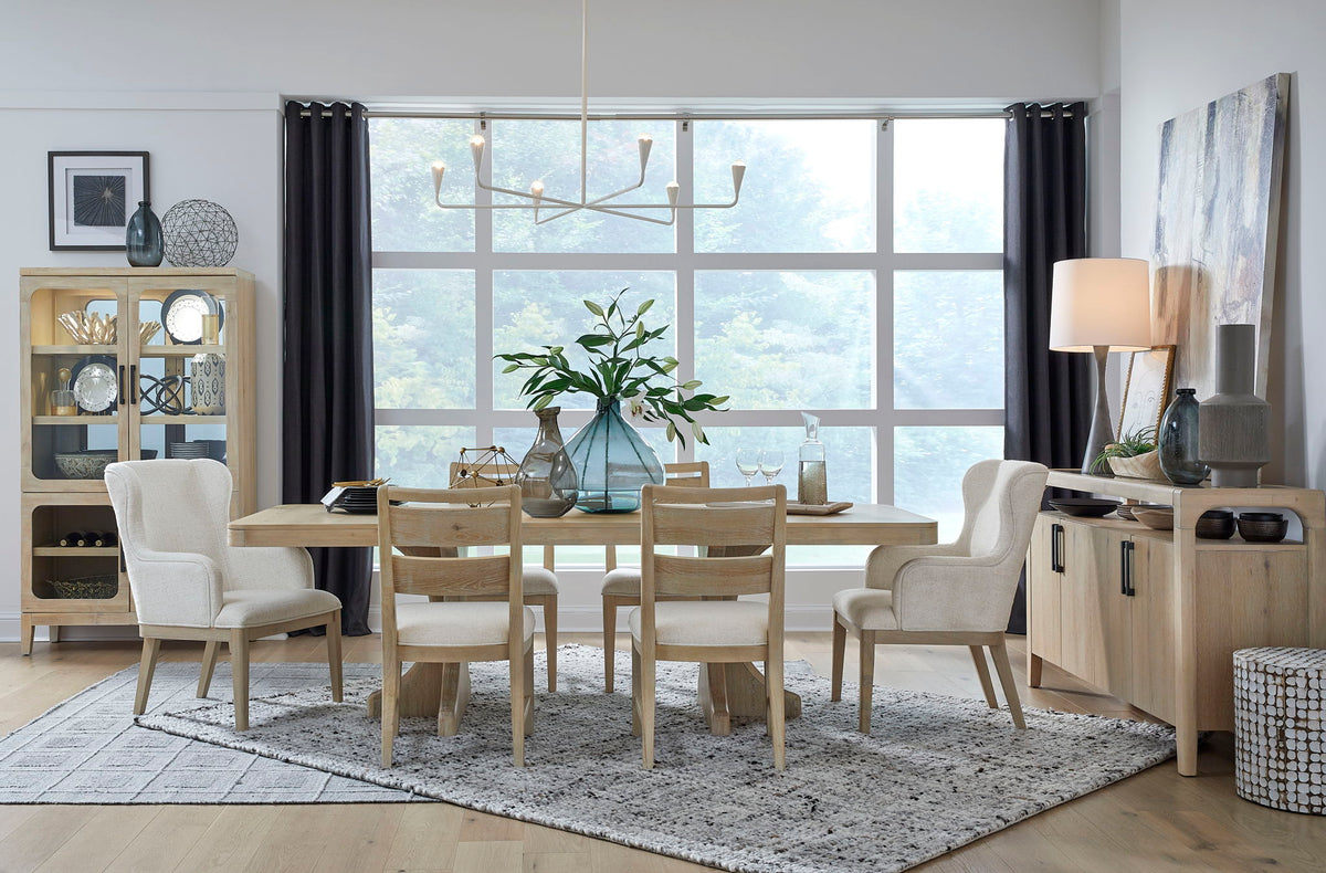 Somerset - Dining Side Chair With Upholstered Seat (Set of 2) - Butternut and Omari Natural