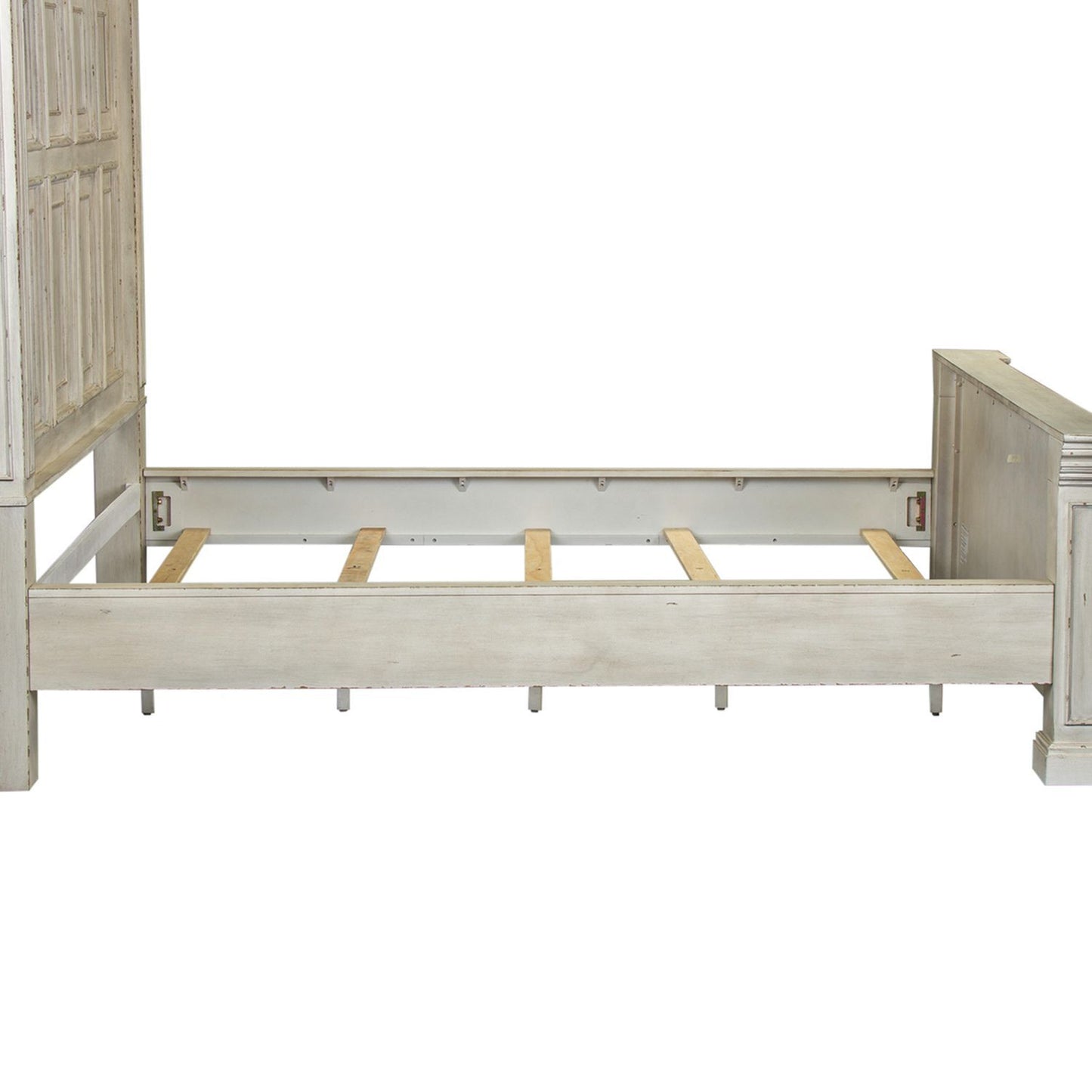 Big Valley - California King Panel Bed Rails - Whitestone