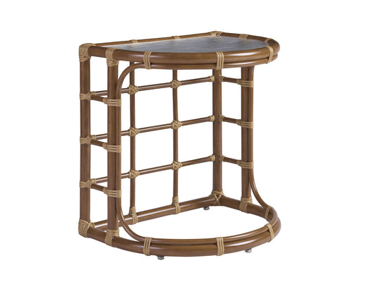 Sandpiper Bay - Demilune End Table - Dark Brown