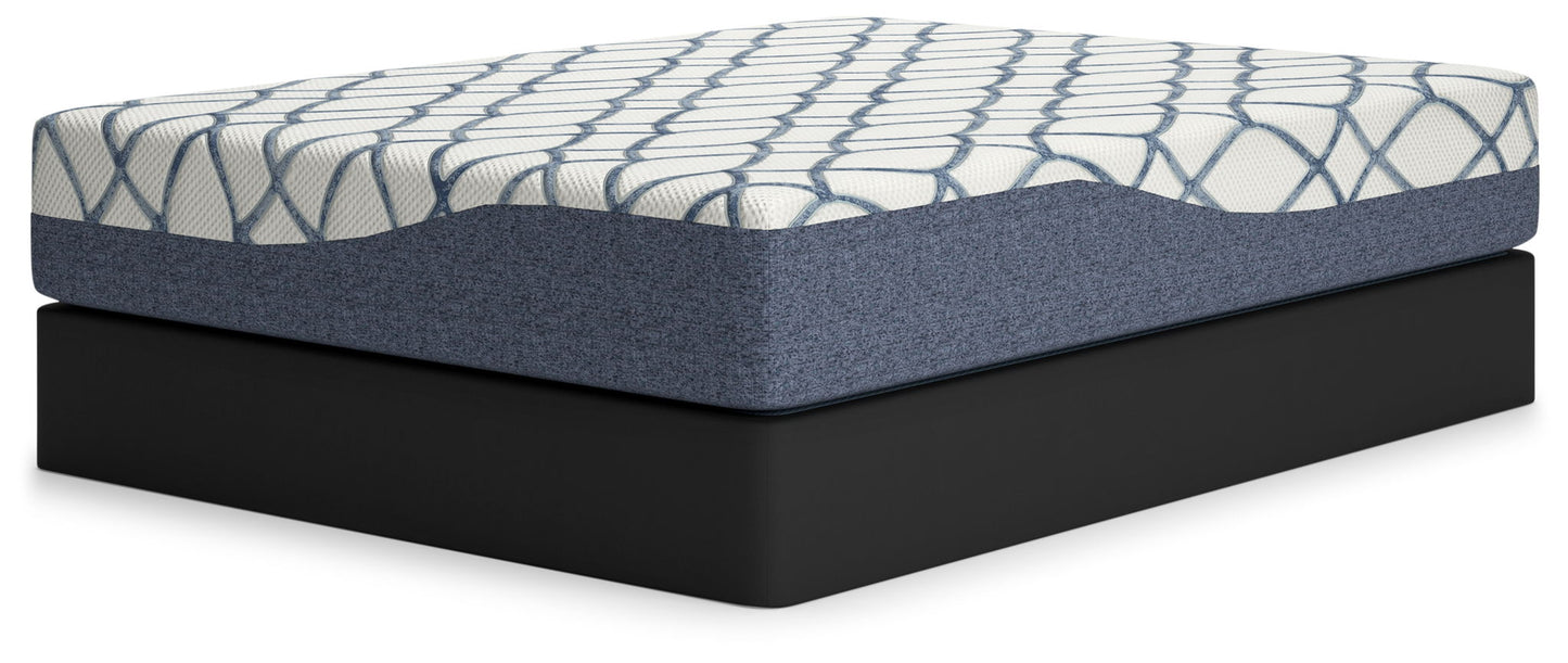 12 Inch Chime Elite 2.0 - Twin Mattress - White / Blue