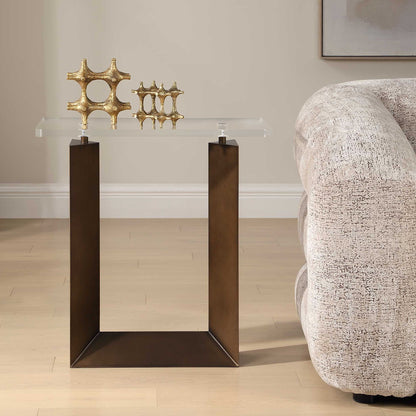 Mcelroy - Modern Side Table - Bronze