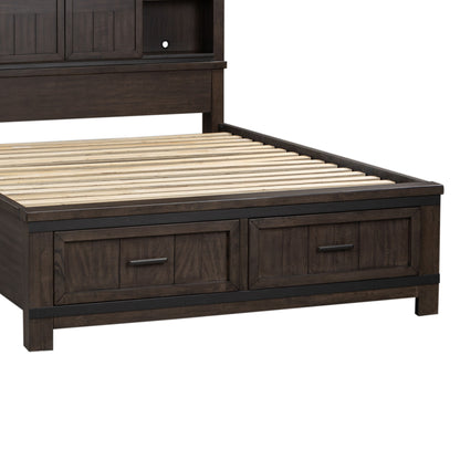 Thornwood Hills - King Storage Footboard - Rock Beaten Brown