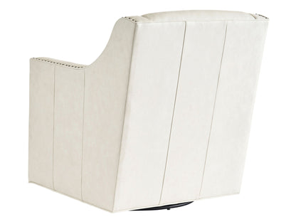Couture Leather - Tyler Leather Ottoman - Dark Brown
