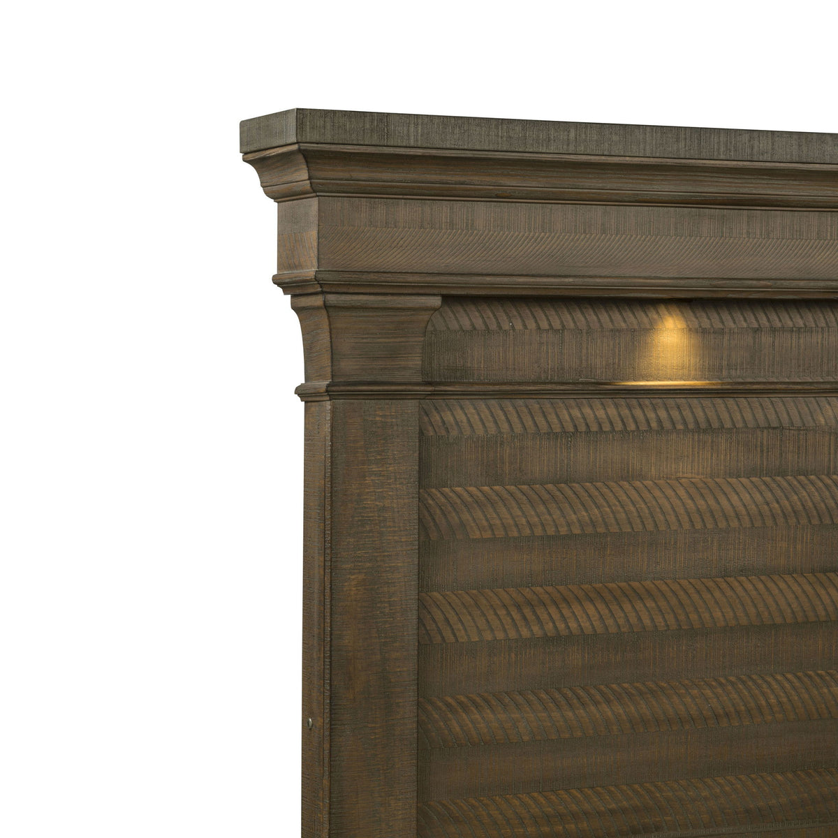 Augusta - 5/0-6/6 Queen/King Storage Side Rails - Rustic Brown