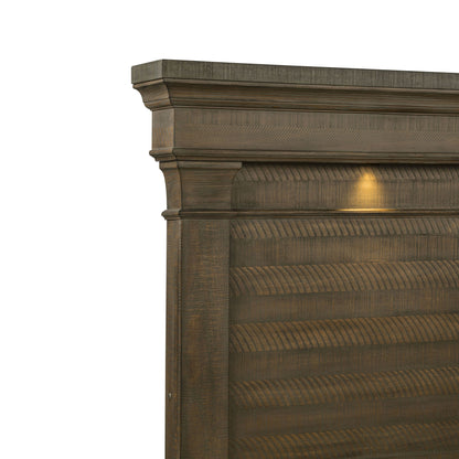 Augusta - 5/0-6/6 Queen/King Storage Side Rails - Rustic Brown