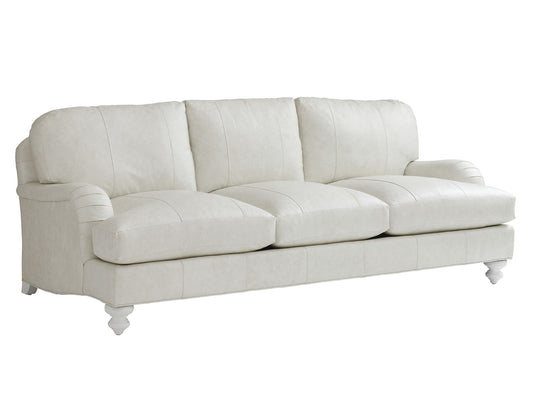 Ocean Breeze - Gilmore Leather Arm Sofa - White