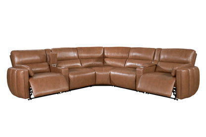 Modesto - Modular Power Reclining Sectional With Power Adjustable Headrests
