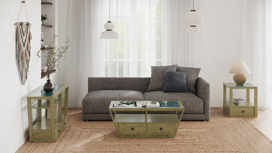 Elora - Demilune Sofa Table - Walnut